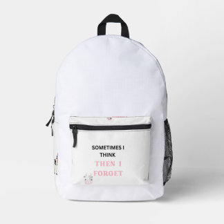 Funny Quote Backpack for Everyday Adventures Bedruckter Rucksack