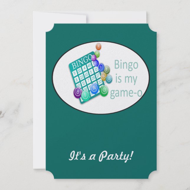 Funny Quote Bingo Thema Geburtstag Custom Einladun Einladung (Vorderseite)