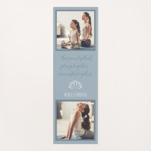 Funny Quote Blue Foto Yoga Mat Yogamatte