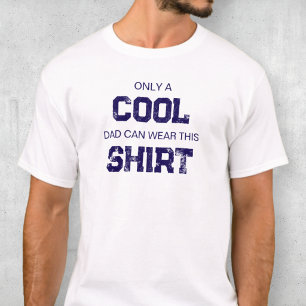 Funny Quote Blue Typografy Spaß Cooler Vater T-Shirt