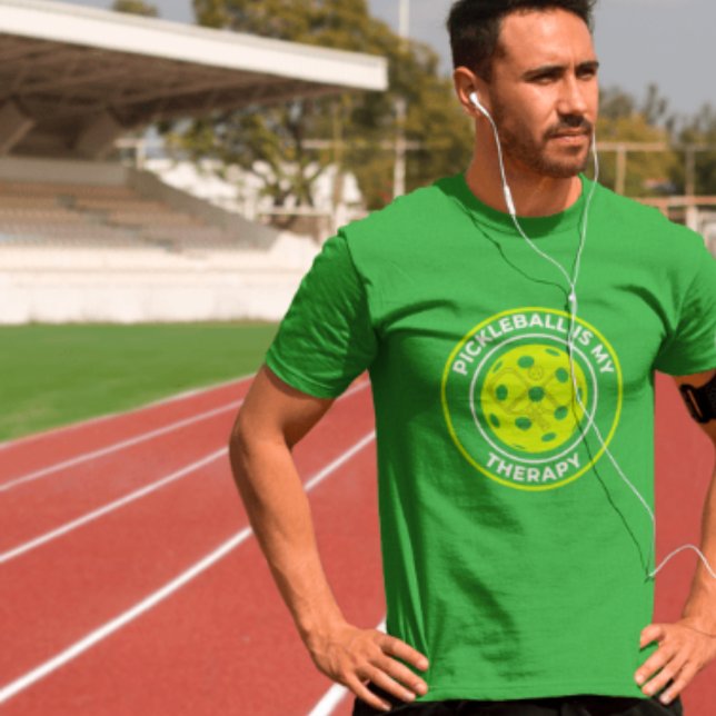 Funny Quote Club Team Pickleball ist meine Therapi T-Shirt (Von Creator hochgeladen)