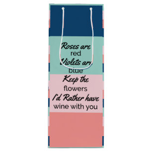 Funny Quote Geschenktüte Für Weinflaschen