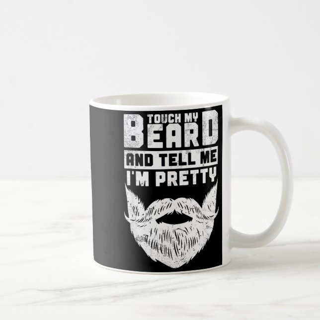 Funny Quote Gift For Bearded Men And Beard Lovers  Kaffeetasse (Rechts)