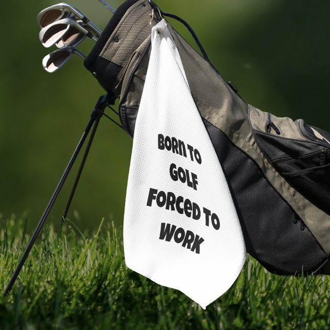 Funny Quote Golfing Golfhandtuch (Funny Golf Towel For Your Favorite Sports Golfer. )