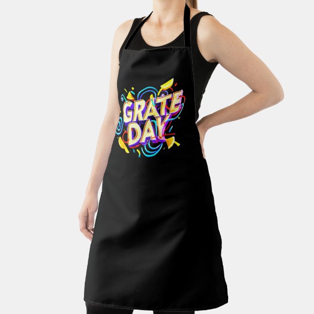 FUNNY QUOTE "GRATE DAY" FESTIVES DESIGN SCHÜRZE (InSitu)