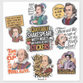 Funny Quote Insult Spaß Set Aufkleber