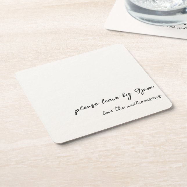 Funny Quote Introvert Humor Custom Black White Rechteckiger Pappuntersetzer (angewinkelt)