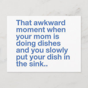 Funny Quote Produkte Postkarte