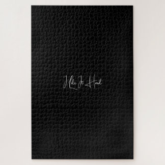 Funny Quote Solid Color Background Puzzle