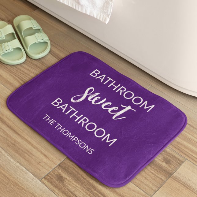 Funny Quote Violet Bath Mat Badematte (Von Creator hochgeladen)