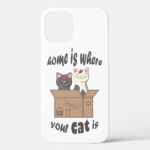 Funny quote Zuhause ist, wo Ihre Katze ist Case-Mate iPhone Hülle