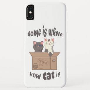 Funny quote Zuhause ist, wo Ihre Katze ist Case-Mate iPhone Hülle
