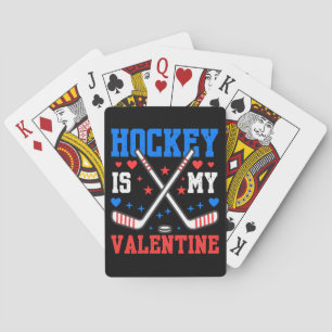 Funny Quotes Eishockey ist mein Valentiner Sportte Spielkarten