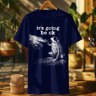 Funny Quotes Frog - Es wird Ok Meme Retro sein T-Shirt