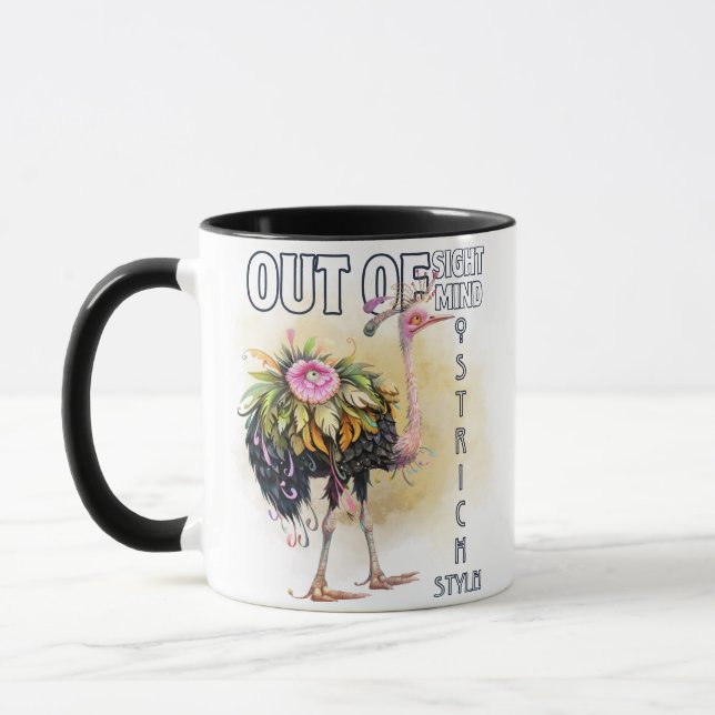 Funny Quotes Funny Quirky Whimsical Bird Tasse (Links)