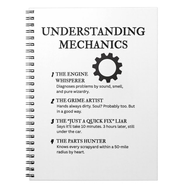 Funny Quotes für Garage Pros Notizblock (Vorderseite)