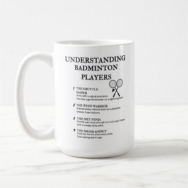 Funny Quotes für Smash-Loving Athleten Kaffeetasse (Links)