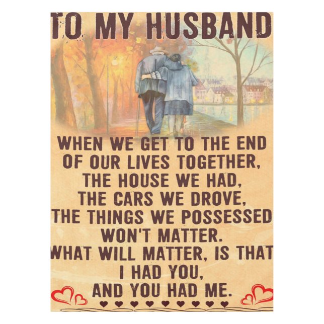 Funny Quotes Gift To Husband | Gift For Father | Tischdecke (Vorderseite)
