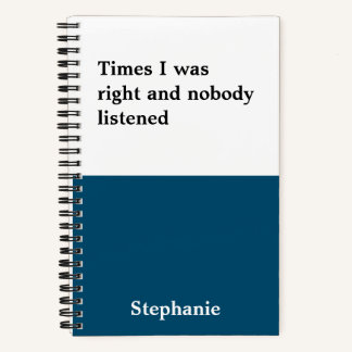 Funny Quotes Notebook Notizbuch