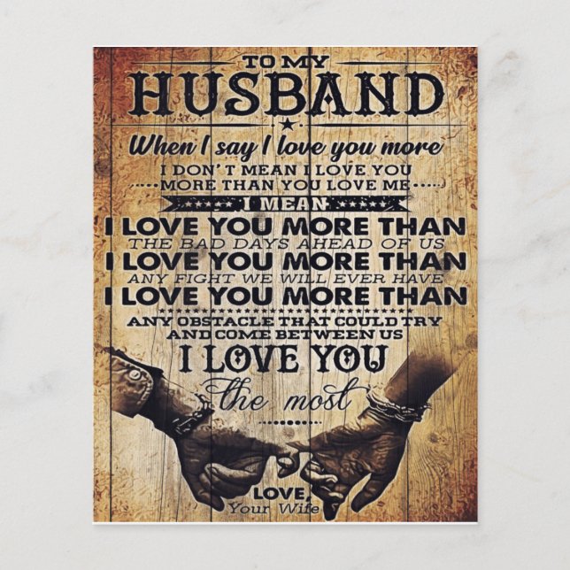 Funny Quotes To Husband Gift For Your Man Flyer (Vorne)
