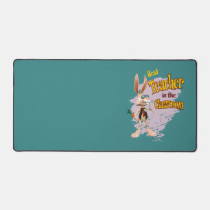 Funny Rabbit Best Teacher im Klassenzimmer Schreibtischunterlage