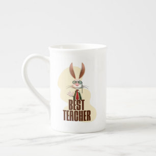 Funny Rabbit Best Teacher Prozellantasse