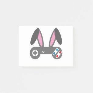 Funny Rabbit Gaming Remote Ostertag Geschenk Post-it Klebezettel
