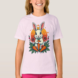 Funny Rabbit Lover Spring Retro T-Shirt