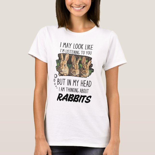 Funny Rabbit Lover T-Shirt (Vorderseite)
