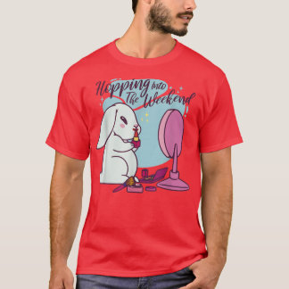 Funny Rabbit Makeup Mirror Bunny T-Shirt