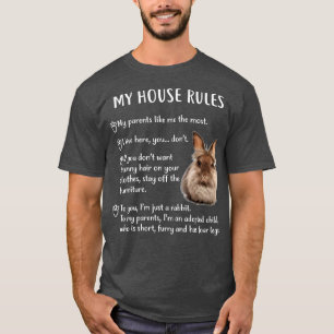 Funny Rabbit, mein Haus regiert Lionhead Bunny T-Shirt
