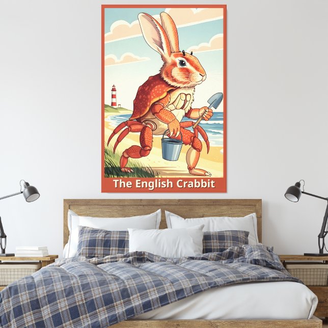 Funny rabbit spoof leinwanddruck (Insitu (Schlafzimmer))