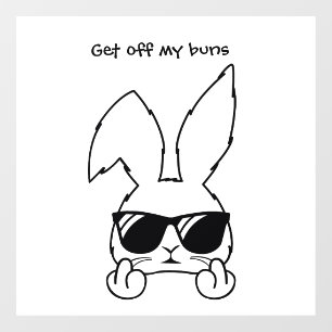 Funny Rabbit Window Decal Fensteraufkleber