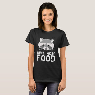 Funny Raccoon Black T-Shirt