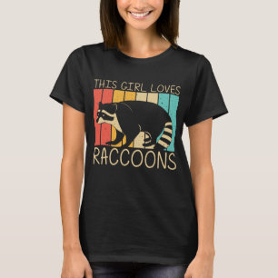 Funny Raccoon Design für Mädchen Frauen Häufig Rac T-Shirt