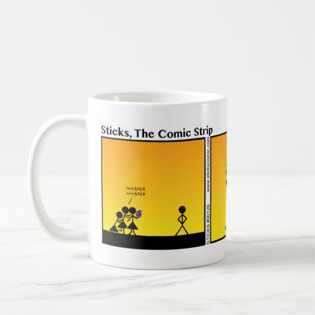 Funny Raccoon Eyes Stickman Tasse - 126 (Links)