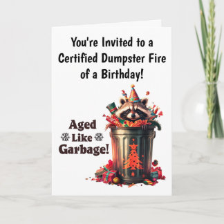 Funny Raccoon Geburtstagsparty Einladung