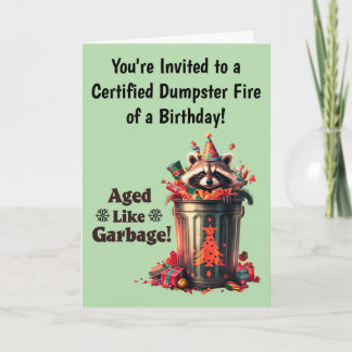 Funny Raccoon Geburtstagsparty Einladung