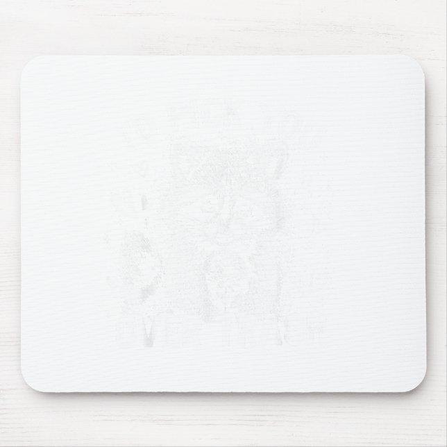 Funny Raccoon I’d Ck You Over Trash Valentines Day Mousepad (Vorne)