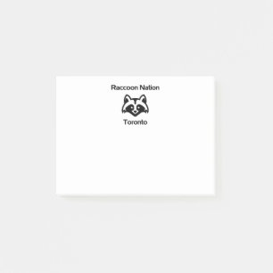 Funny Raccoon Nation Toronto Post-it Klebezettel
