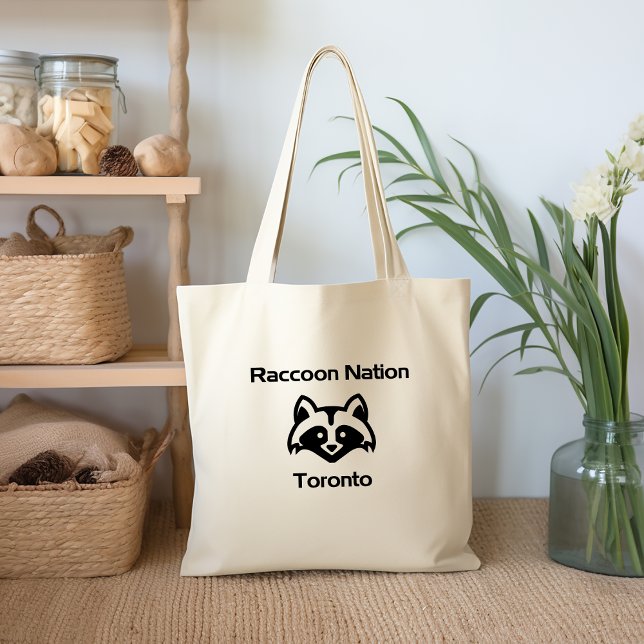 Funny Raccoon Nation Toronto Tragetasche (Von Creator hochgeladen)