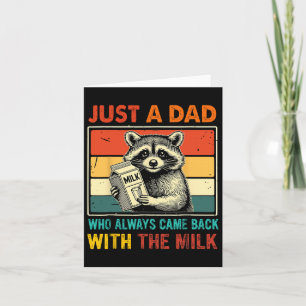 Funny Raccoon nur ein Vater, der immer wieder mit Karte