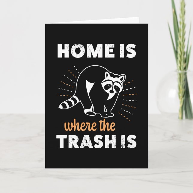 Funny Raccoon Trash panda Racoon Geschenk Karte (Vorderseite)