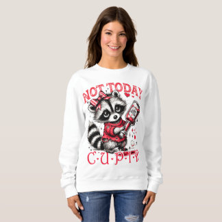 Funny Raccoon Valentine Day Sweatshirt