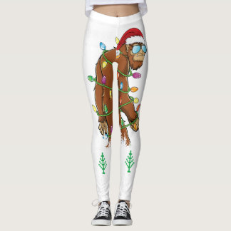 Funny Raccoon Weihnachtssocken Kostüm Merry Xmas T Leggings