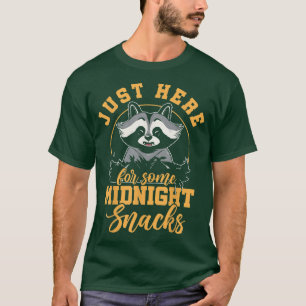 Funny Raccos gerade für Mitternacht Snacks Racoo T-Shirt