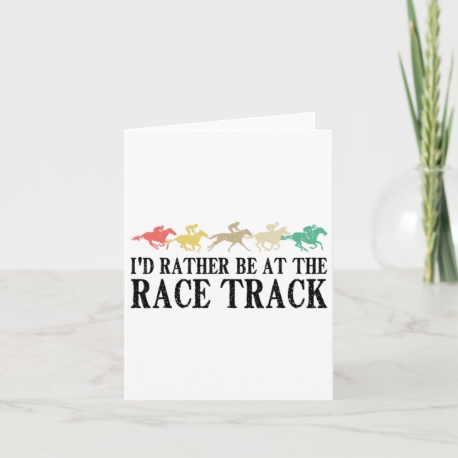 Funny Race Track Racing Geschenk Männer Frauen Coo Karte (Vorderseite)