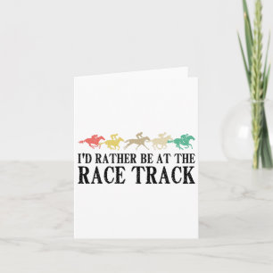 Funny Race Track Racing Geschenk Männer Frauen Coo Karte