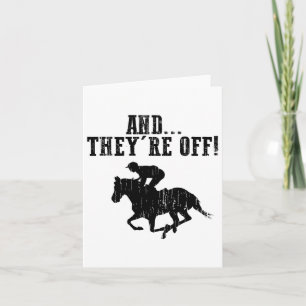 Funny Racing Geschenk für Männer Jockeys Rennen Karte