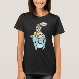 Funny Racing Manatee Sloth Turtle Koala Snail Gesc T-Shirt